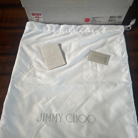 Jimmy Choo "Maggie" Black Suede Boots, Size 37 - Picture 7 of 8